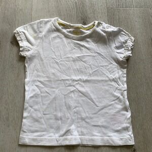 Baby‎ Boden 18-20M Girls White Baby Tee Short Sleeve